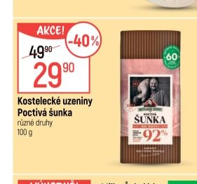 Kostelecké uzeniny Poctivá šunka
