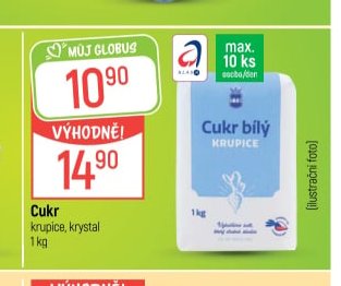Cukr krupice, krystal