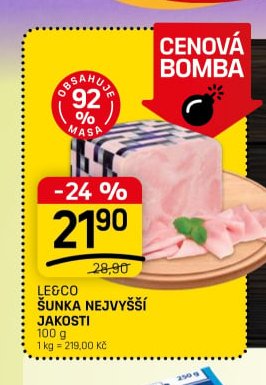 Šunka nejvyšší jakosti