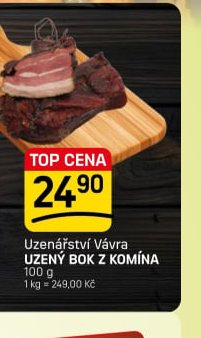 Uzenářství Vávra Uzený bok z komína