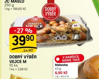 Dobrý výběr vejce