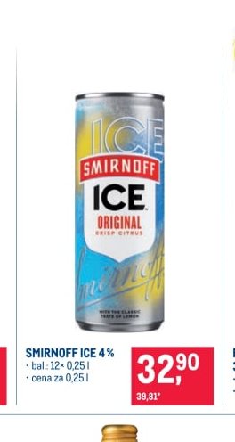 SMIRNOFF ICE 4%