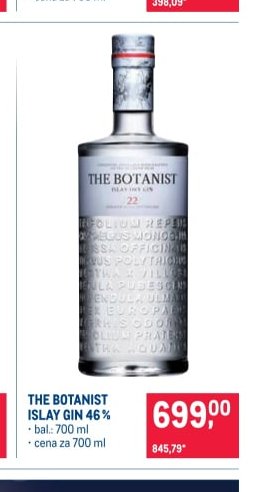 THE BOTANIST ISLAY GIN 46%