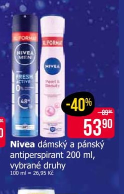 Nivea dámský a pánský antiperspirant 200 ml