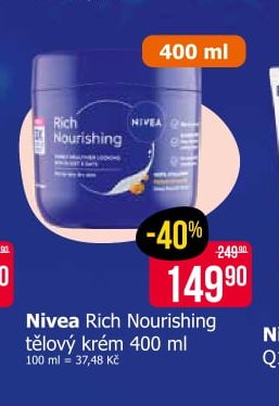 Nivea Rich Nourishing tělový krém 400 ml