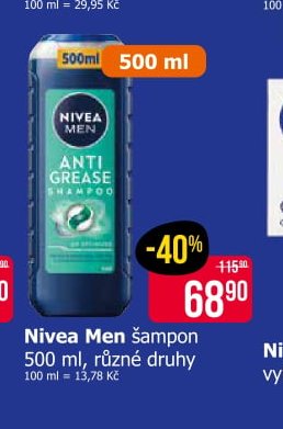 Nivea Men šampon 500 ml
