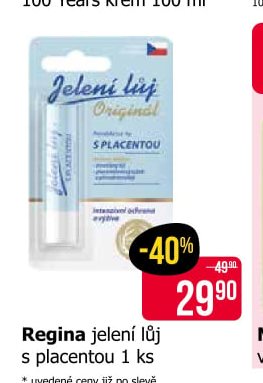 Regina jelení lůj s placentou 1 ks