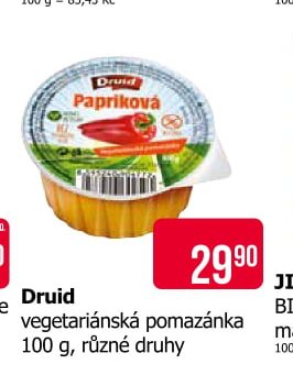 Druid vegetariánská pomazánka 100 g, různé druhy